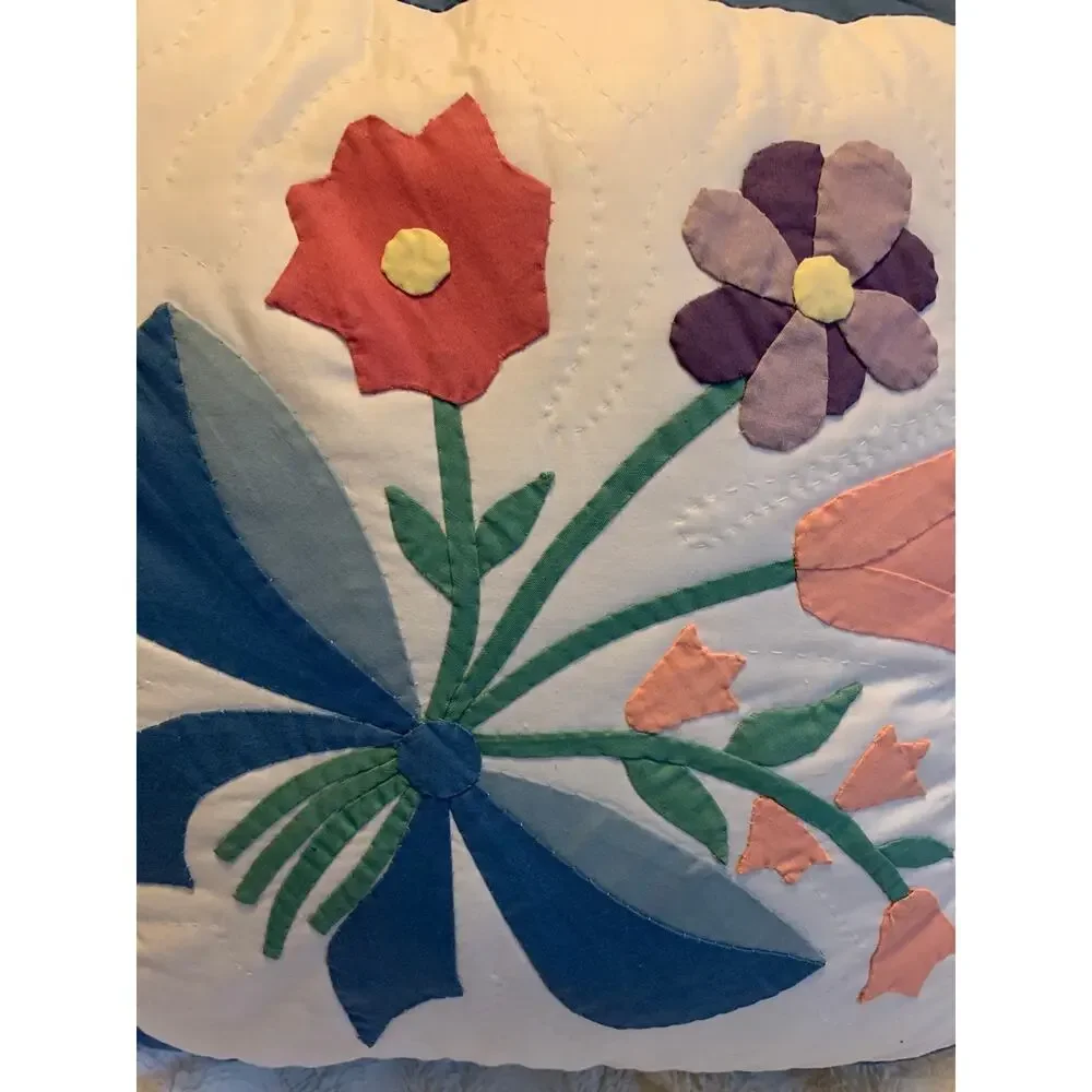 Vintage quilted flower
